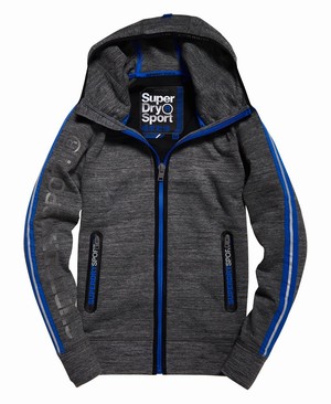 Superdry Gym Tech Slimspeed Cipzár Férfi Kapucnis Pulóver Camo | OFUYX9087